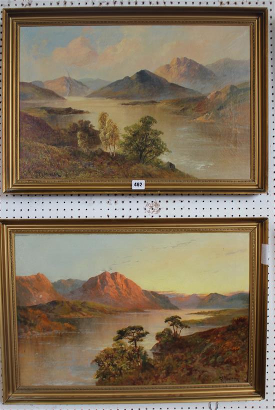 Pair Jameson oil landscapes(-)